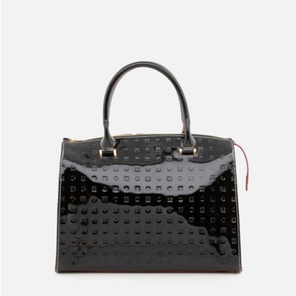 Arcadia Black Python Sides Patent Leather Italian… - image 4